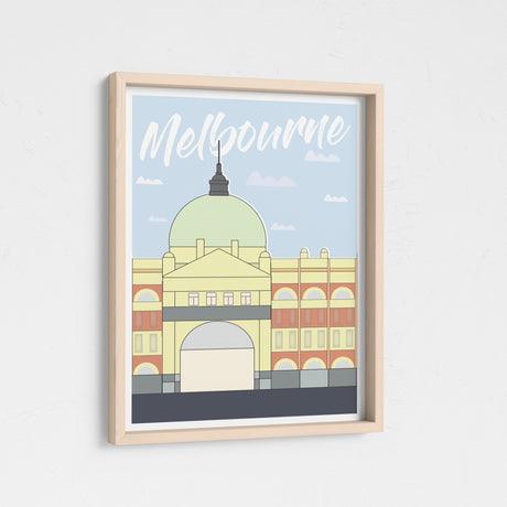 Meet me on the steps - Flinders Street Melbourne Print