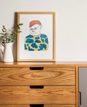 Load image into Gallery viewer, Man with the Mo - A4 Print