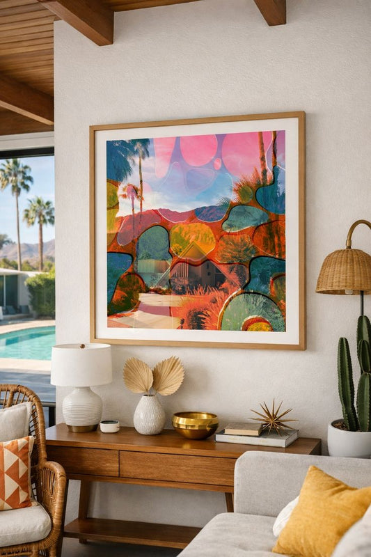 Palm Springs Abstract Wall Art | Mid-Century Print