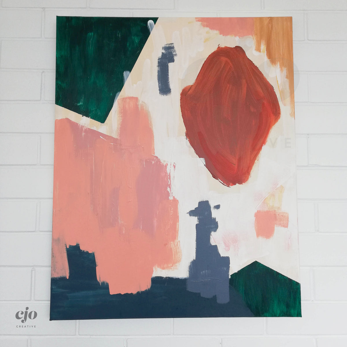Abstract Land | Original Artwork on Canvas by Courtney Stafford
