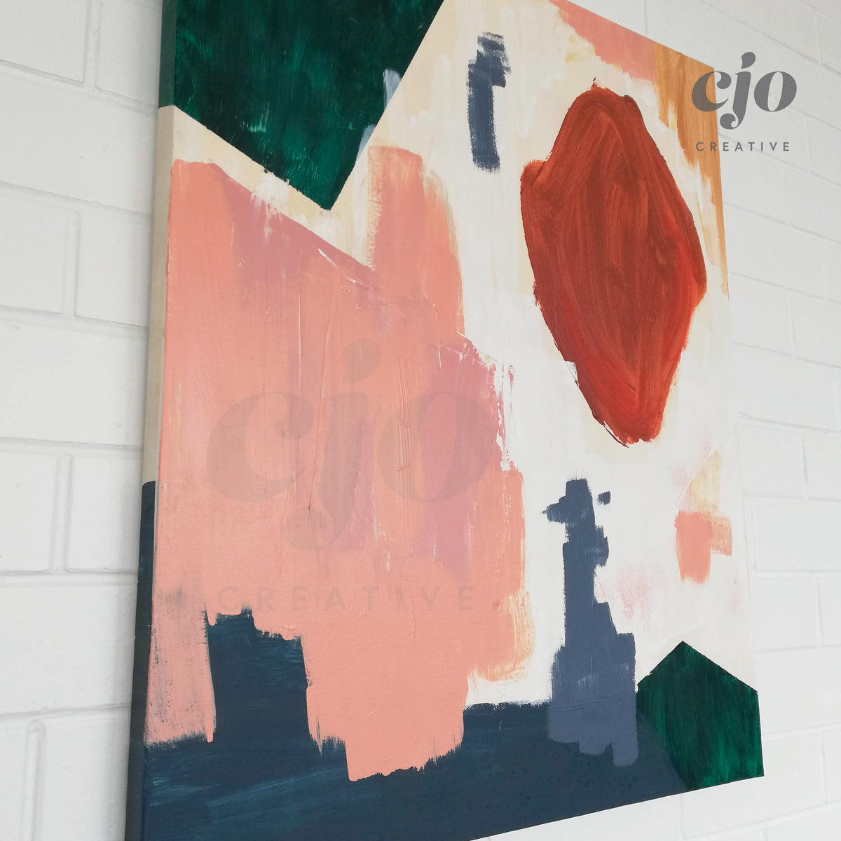 Abstract Land | Original Artwork on Canvas by Courtney Stafford