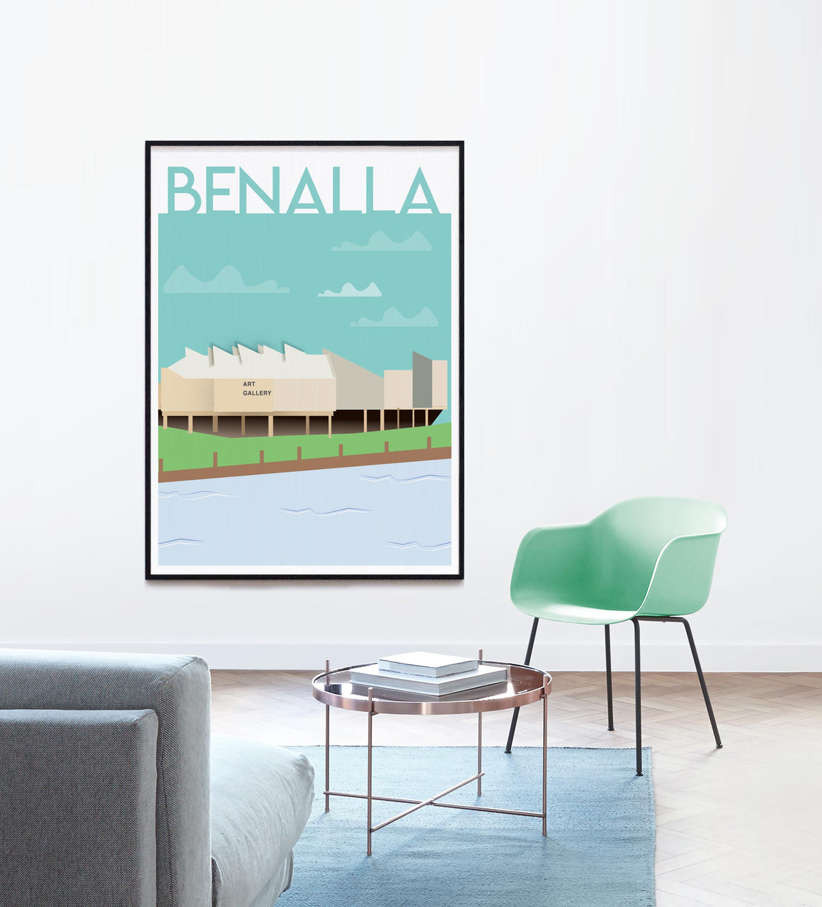 Art by the Broken with Blue Sky's - Homage to Home Print