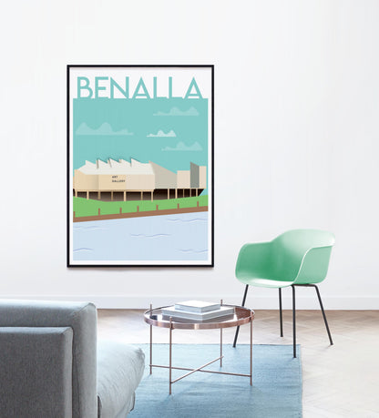 Art by the Broken with Blue Sky's - Homage to Home Print