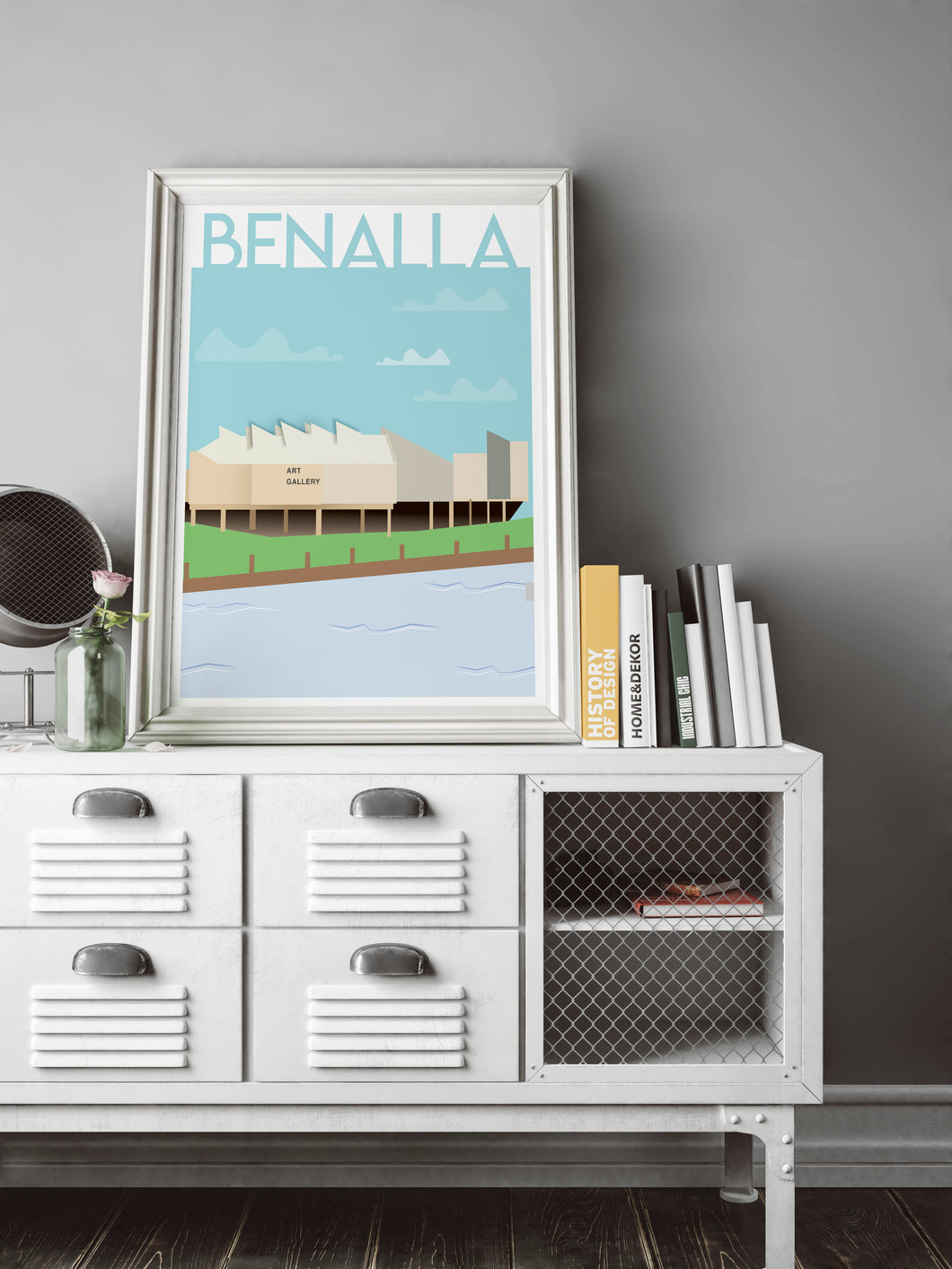 Art by the Broken with Blue Sky's - Homage to Home Print