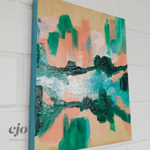 Load image into Gallery viewer, Between The Water &amp; The Forest | Original Artwork on Wood by Courtney Stafford
