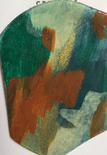 Load image into Gallery viewer, Blue Hue Wooden Brooch
