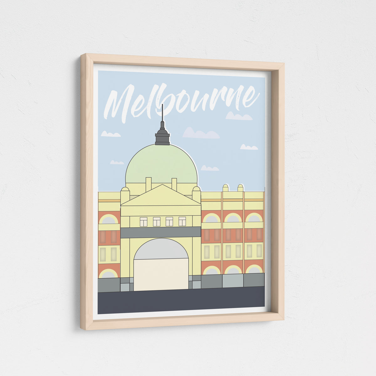 Meet me on the steps - Flinders Street Melbourne Print