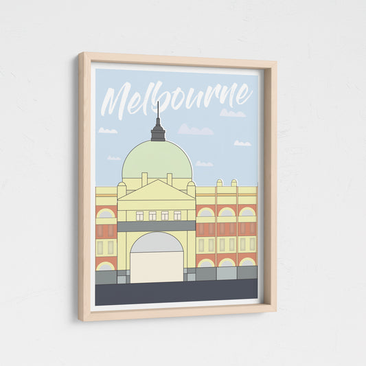 Meet me on the steps - Flinders Street Melbourne Print